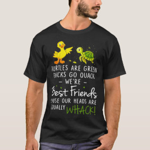 Camiseta Las tortugas son patos verdes van quack amigos cau