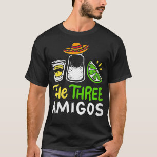 Camiseta Las Tres Amigos Tequila Salt Lime Meican F