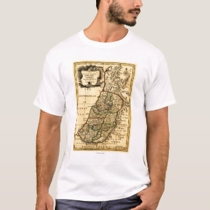 Camiseta Las tribus de Israel en el mapa de