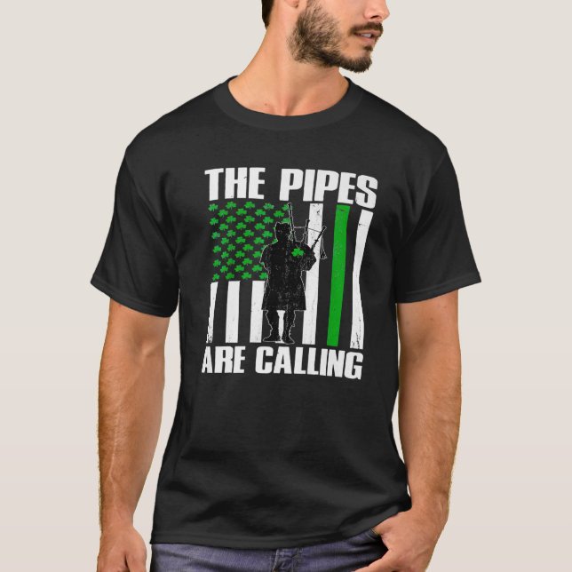 Camiseta Las tuberías llaman a la fiesta de St Patricks (Anverso)