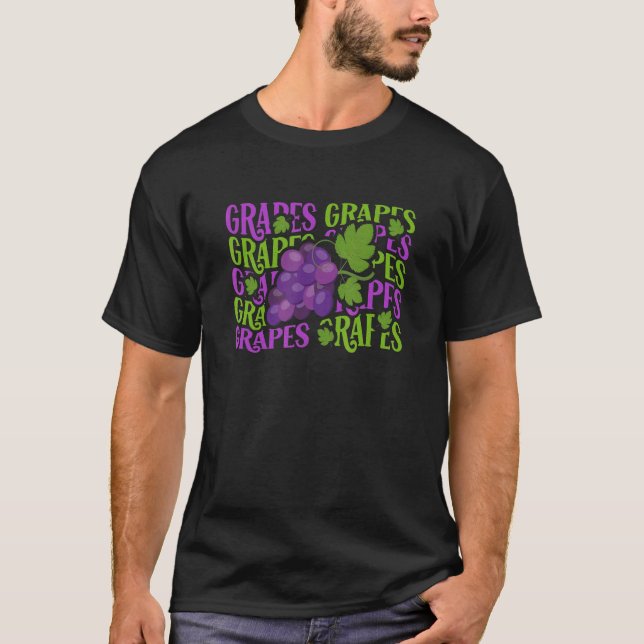 Camiseta Las uvas repiten los granjeros de frutas de verano (Anverso)