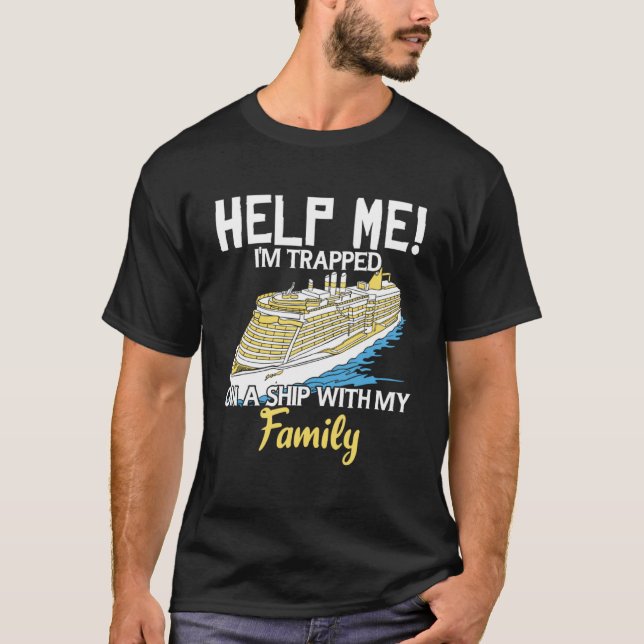 Camiseta Las vacaciones de crucero me ayudan a estar atrapa (Anverso)