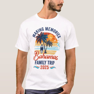 Camiseta Las vacaciones familiares en Bahamas 2025 y la alt