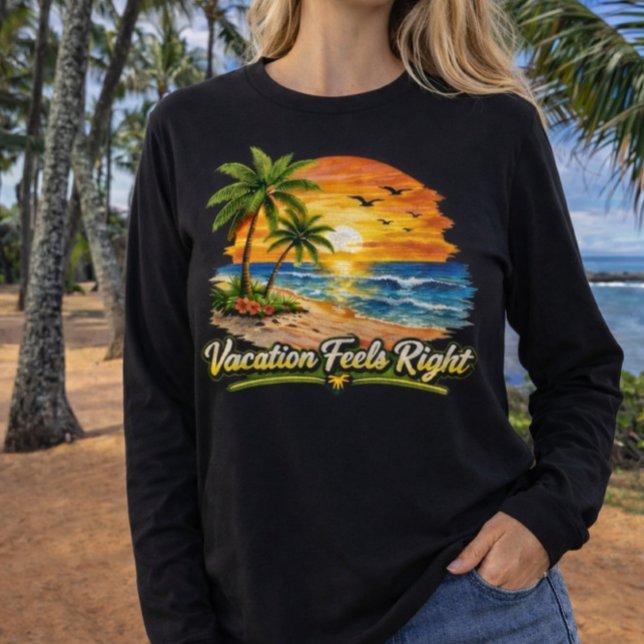 Camiseta Las vacaciones se sienten bien Playa tropical Mang (Subido por el creador)
