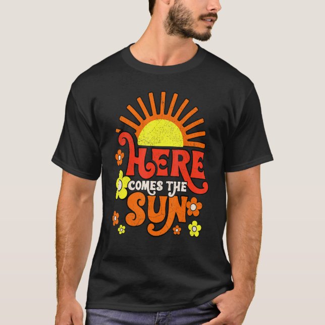 Camiseta Las vacaciones veraniegas del atardecer aquí viene (Anverso)
