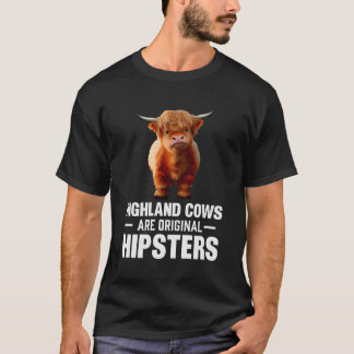 Camiseta Las Vacas Altas Son Hipsters Originales