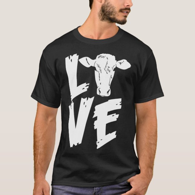 Camiseta Las vacas aman a los lecheros de vaca (Anverso)