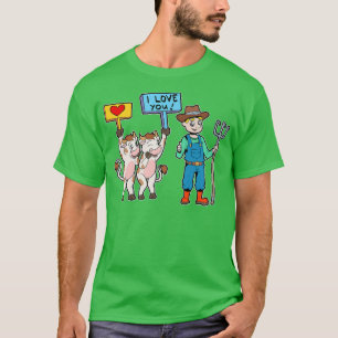 Camiseta Las vacas aman al agricultor de vacas