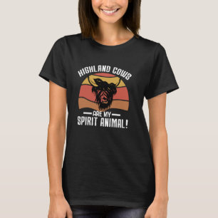 Camiseta Las vacas de las Tierras Altas son mi animal espir