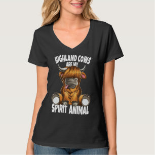 Camiseta Las vacas escocesas de vaca Highland son mi himno