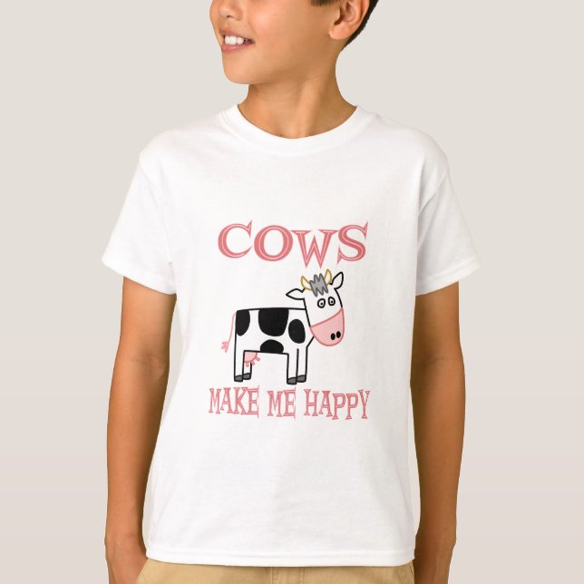 Camiseta Las vacas me hacen feliz (Anverso)