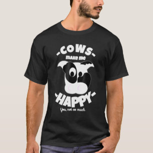 Camiseta Las Vacas Me Hacen Feliz Amo Vaca Linda Granjero