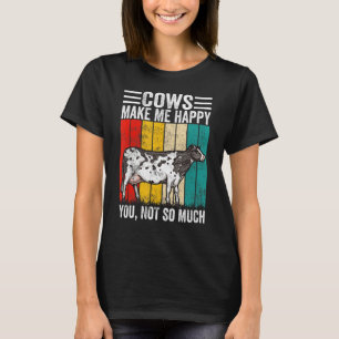 Camiseta Las vacas me hacen feliz, no tanto agricultor de c