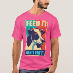 Camiseta Las vacas protegen a los animales amen la leche ve