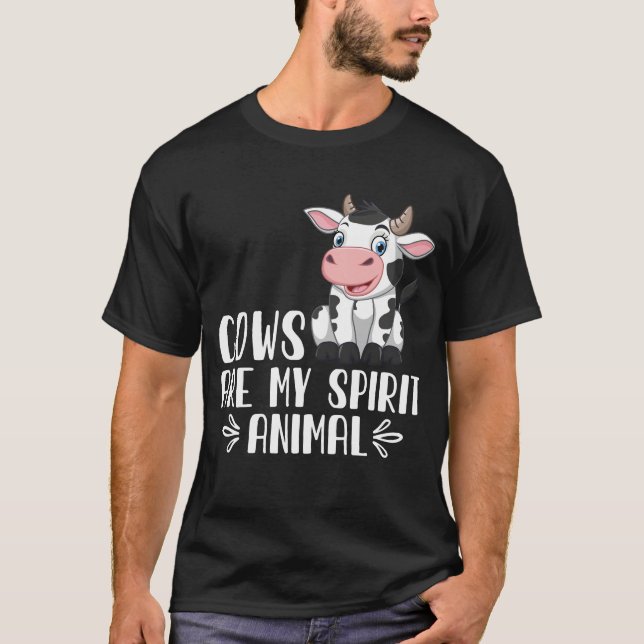 Camiseta Las vacas son mi animal espiritual (Anverso)