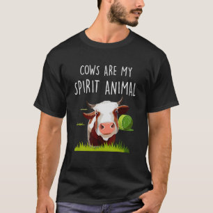 Camiseta Las Vacas Son Mi Espíritu, La Vaca Cuta De Animale