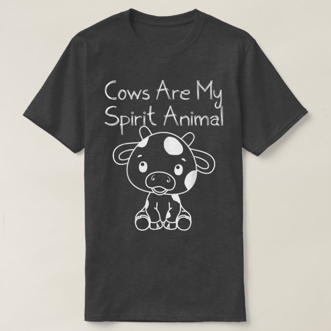 Camiseta Las vacas vacas son mi té espiritual animal para g (Diseño del anverso)