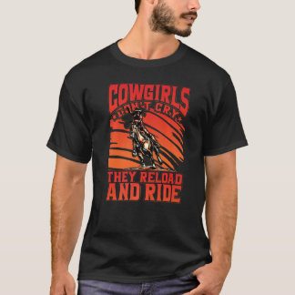 Camiseta Las vaqueras no lloran, recargan y montan Premium