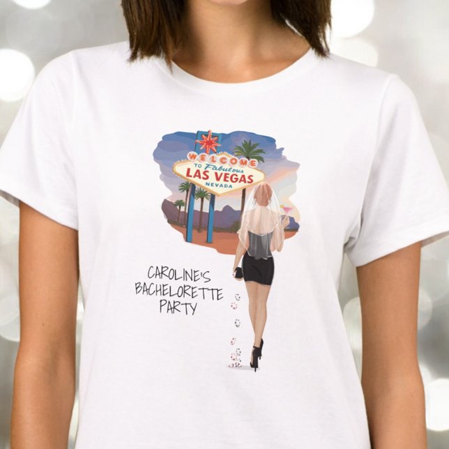 Camiseta Las Vegas Bachelorette Red Hair Bride (Subido por el creador)