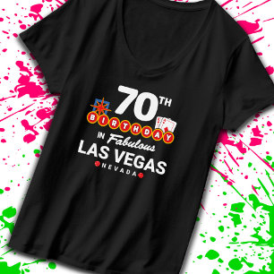 Camiseta Las Vegas Birthday Party - 70th Birthday In Vegas