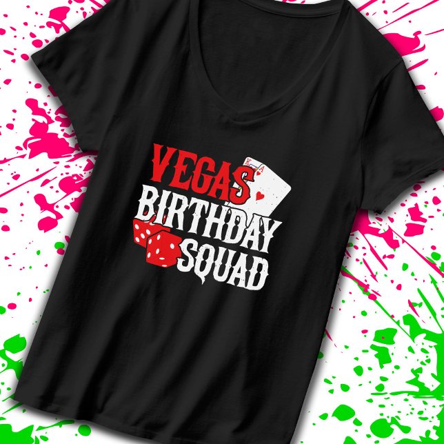 Camiseta Las Vegas Birthday - Party in Vegas Birthday Squad (Subido por el creador)