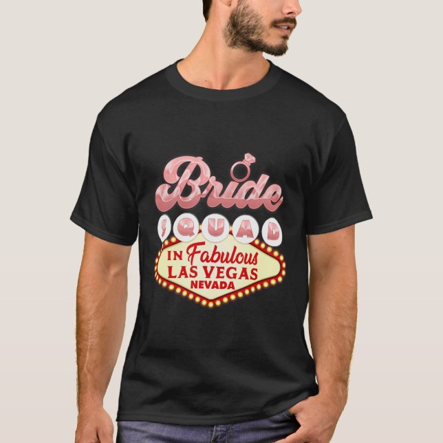 Camiseta Las Vegas Bride Squad En Las Vegas Bridesmaid Dive (Anverso)