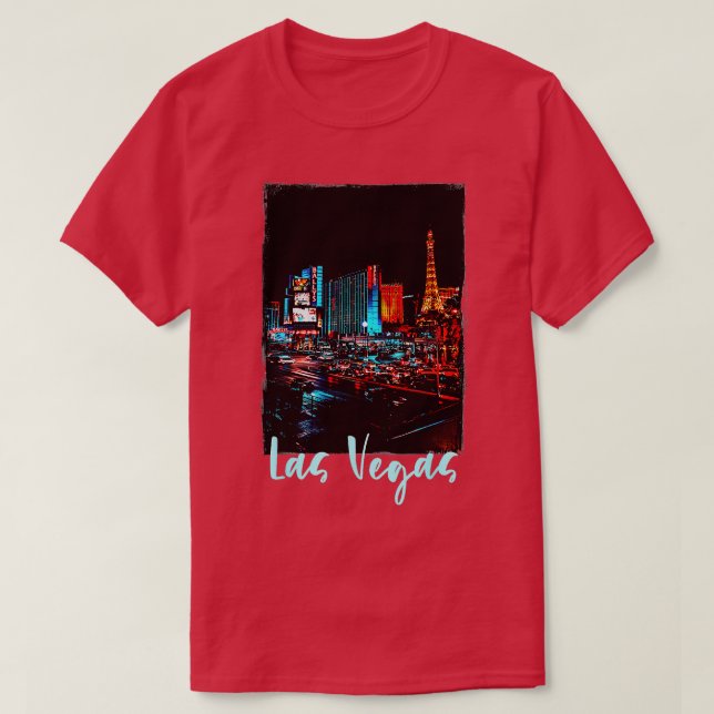 Camiseta Las Vegas City visita Las Vegas Ama Las Vegas (Diseño del anverso)