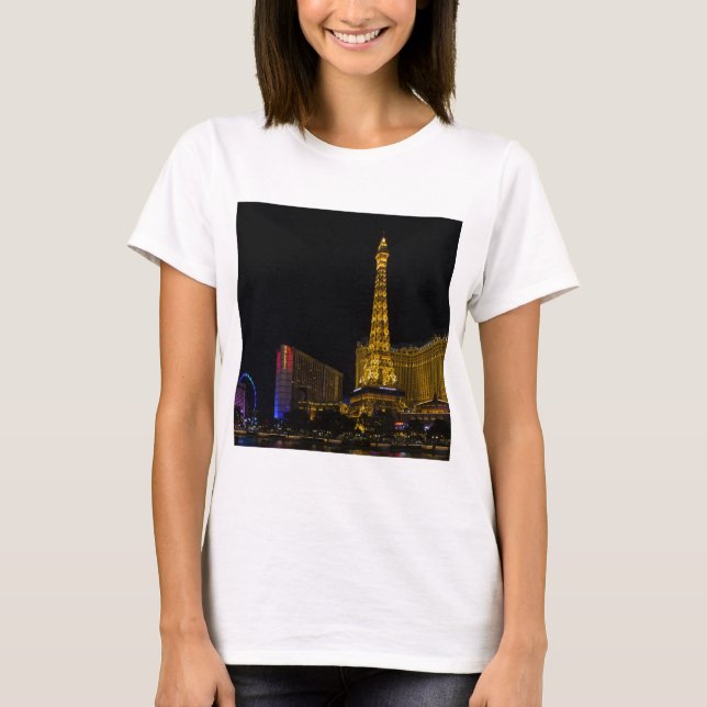 Camiseta Las Vegas de noche (Anverso)