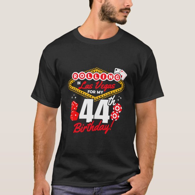 Camiseta Las Vegas Rolling In Vegas Vegas 44Th (Anverso)