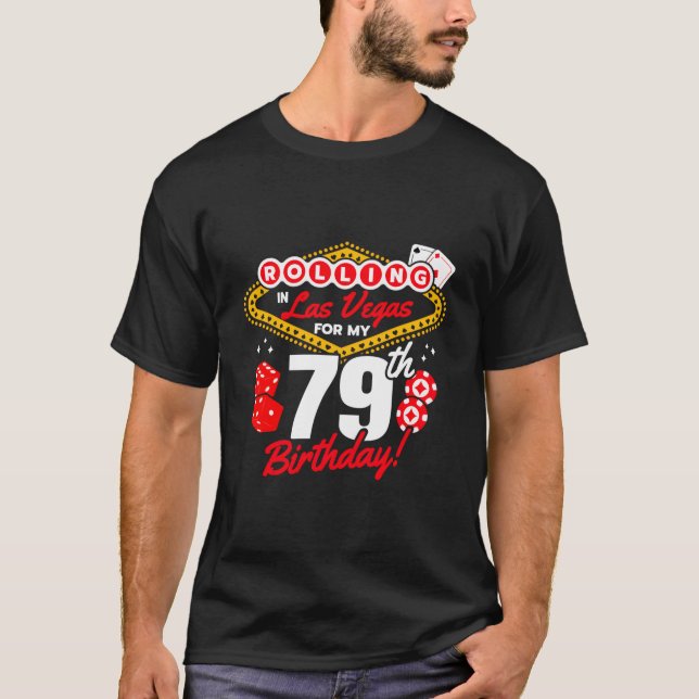 Camiseta Las Vegas Rolling In Vegas Vegas 79Th (Anverso)