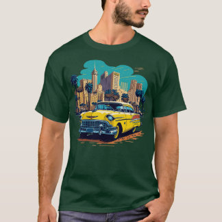 Camiseta Las Vegas Se Centra En Chevrolet Bel Air De 1955