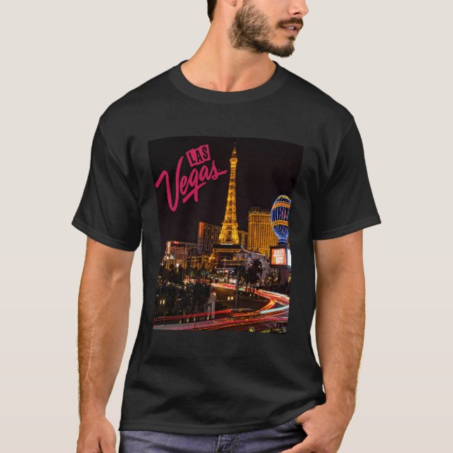 Camiseta Las Vegas Shirt Vegas Strip Night Life Souvenir An (Anverso)