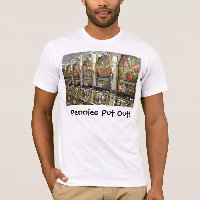 Camiseta Las Vegas Slots/ Pennies sacadas (Anverso)