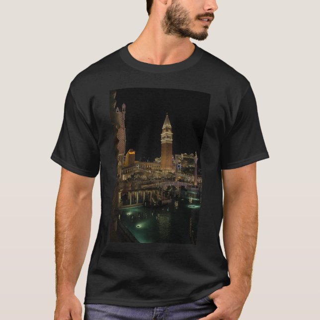 Camiseta Las Vegas venecianas por la noche (Anverso)