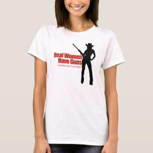 Camiseta Las verdaderas mujeres tienen armas