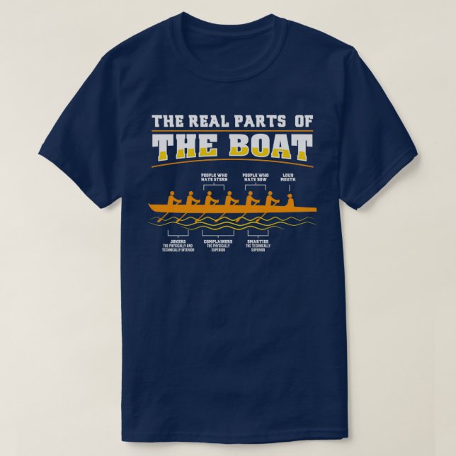 Camiseta Las Verdaderas Partes Del Regalo Del Barco (Diseño del anverso)