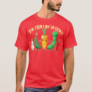 Camiseta Las verduras divertidas del Grillín
