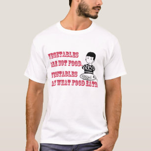 Camiseta Las verduras no son comida