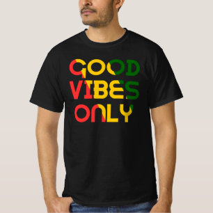 Camiseta Las vibes sólo son buenas raíces de rasta reggae