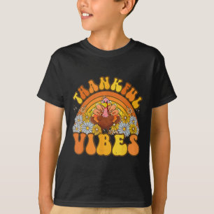 Camiseta Las vibraciones agradecidas de Retro Groovy de Tur