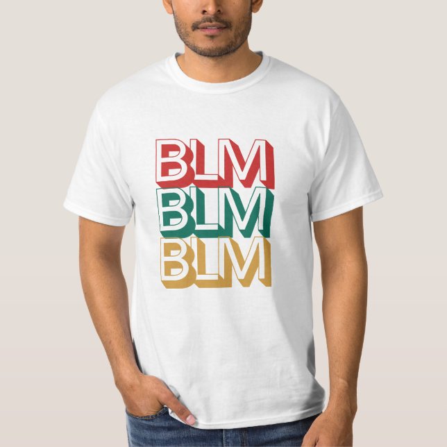 Camiseta Las vidas negras de BLM importan (Anverso)