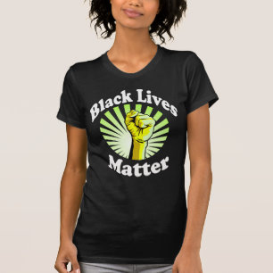Camiseta Las vidas negras de los puños amarillos importan B