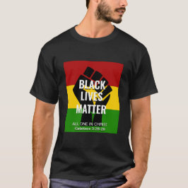 Camiseta Las vidas NEGRAS importan a todos en Cristo galáti