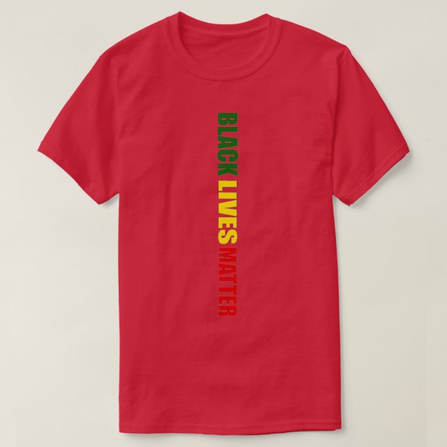 Camiseta Las vidas negras importan BLM (Diseño del anverso)