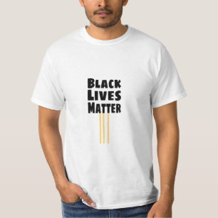 Camiseta Las vidas negras importan BLM tres franjas amarill