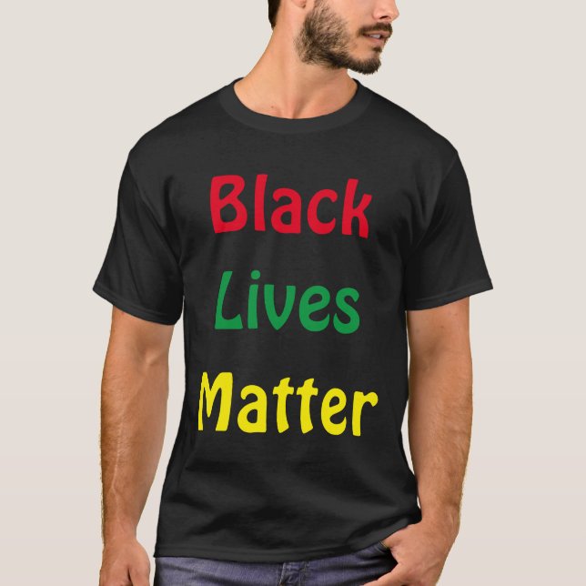 Camiseta Las vidas negras importan contra el racismo (Anverso)