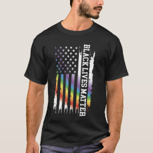 Camiseta Las vidas negras importan el arcoiris de Estados U