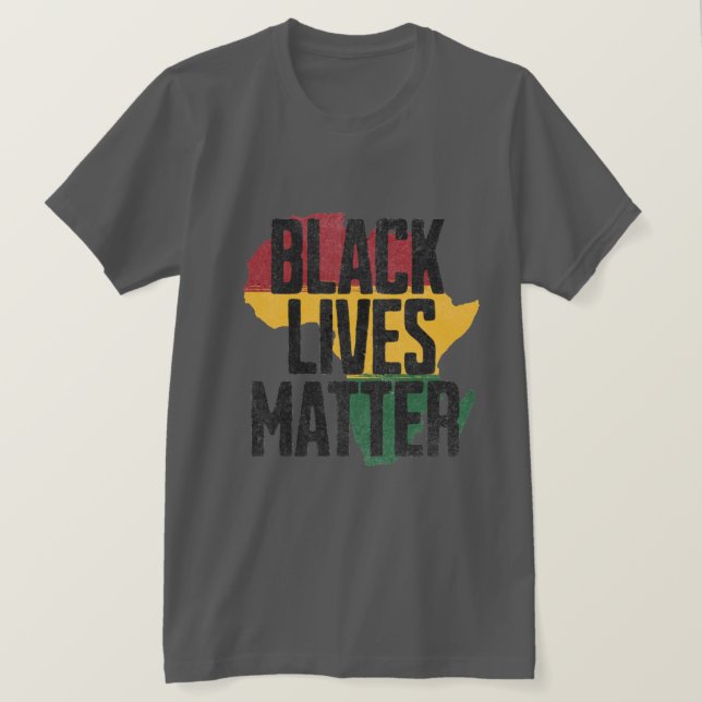 Camiseta Las vidas negras importan en África (Anverso del diseño)