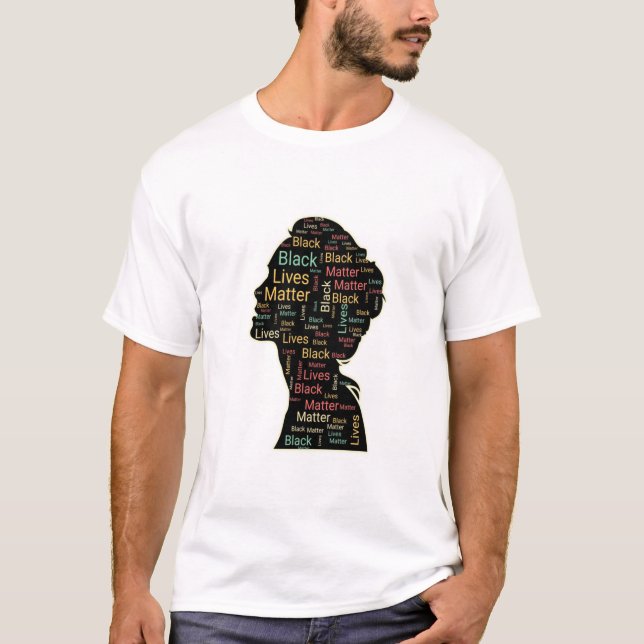 Camiseta Las vidas negras importan - Forma de cabeza (Anverso)