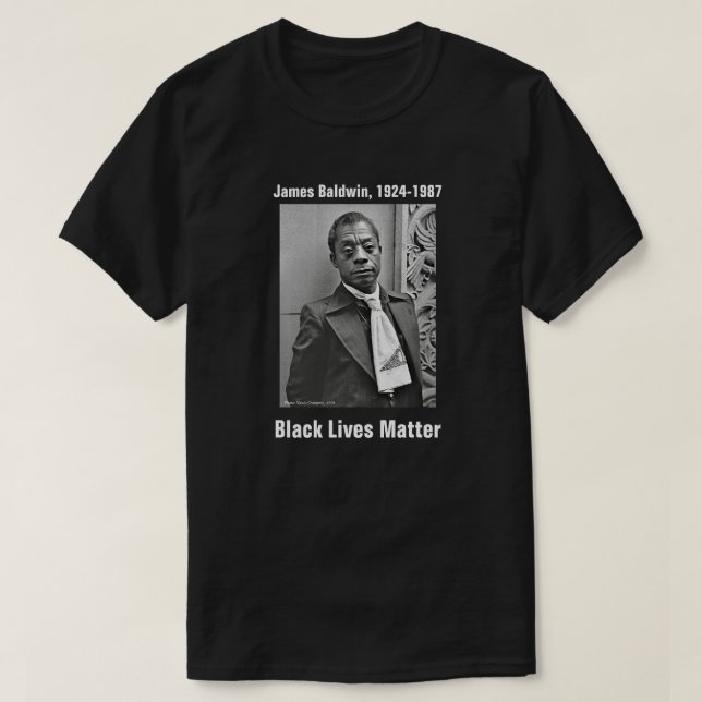 Camiseta Las vidas negras importan, James Baldwin (Diseño del anverso)